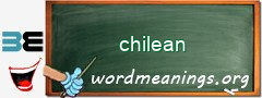 WordMeaning blackboard for chilean